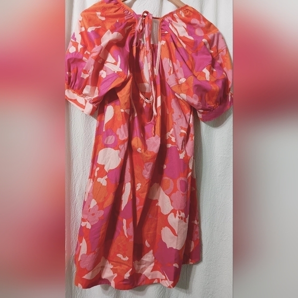 3X$25.  Free Assembly Women's Square Neck Mini Dress with Puff Sleeves, Sizes M - Picture 5 of 13